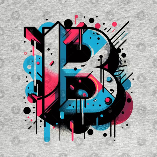 Letter B design graffity style by grappict